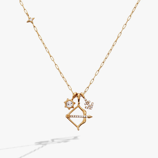 Sagittarius Zodiac Charm Cluster Necklace - ALEX AND ANI